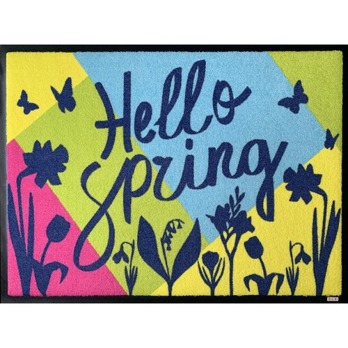 Doormats with spring and summer motifs