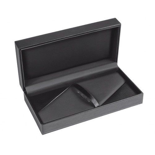 BLACK PU BOX FOR 1/2 PENS- NO PEN