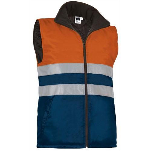 bodywarmervest met reflecterende strepen