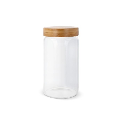 Canister glass & bamboo 1200ml