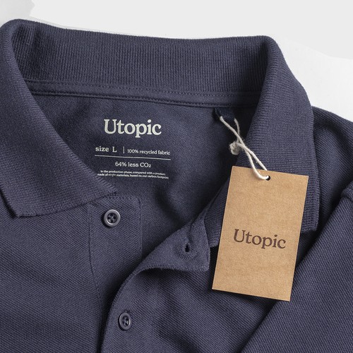 Polo 100% tissu régénéré