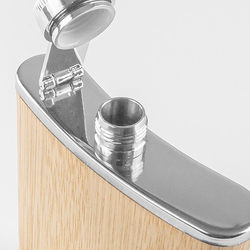 Flask 160ml steel and bamboo Cologna