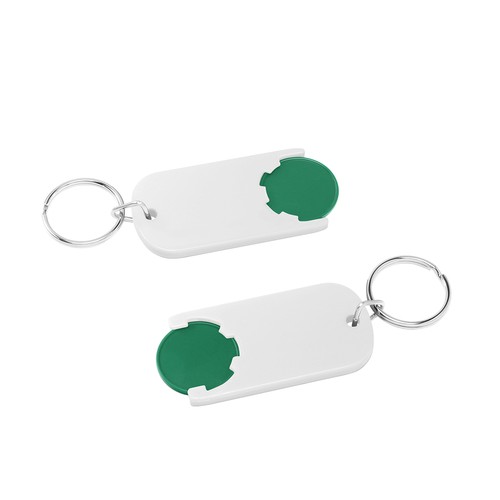 Chiphouder met winkelwagenmuntje 1€ "Alpha"