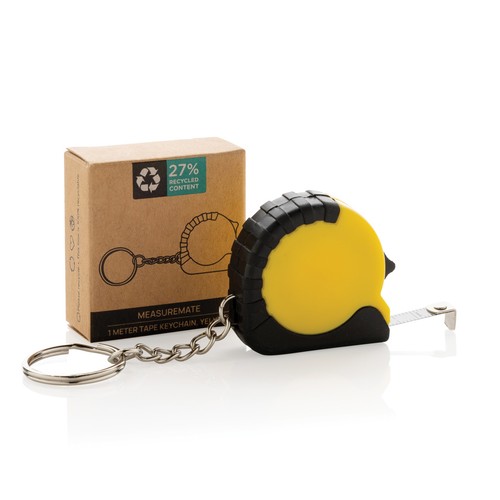MeasureMate RCS reycled ABS 1 meter tape keychain