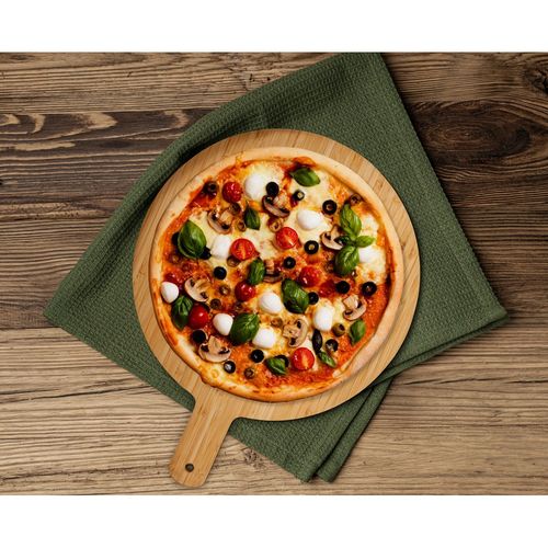 CHEESANO. Ronde bamboe serveerplank