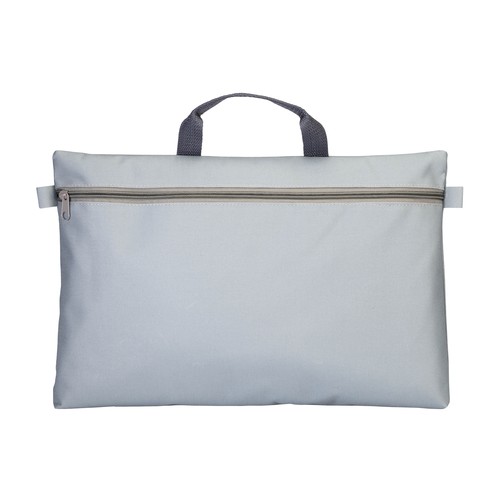 600d polyester document folder, with handle and zipper closure