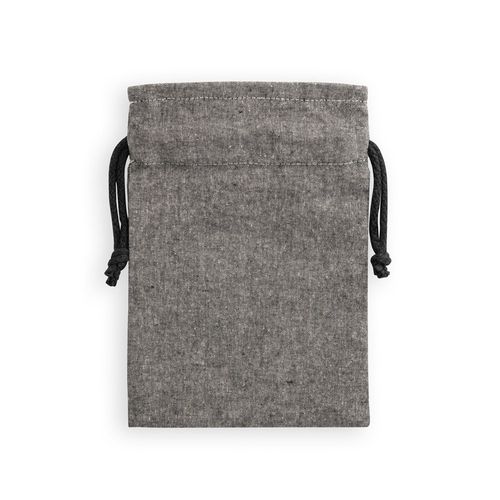 GIBRALTAR. Recycled cotton gift bag (70%) and polyester (30% rPET) (140 g/m²)