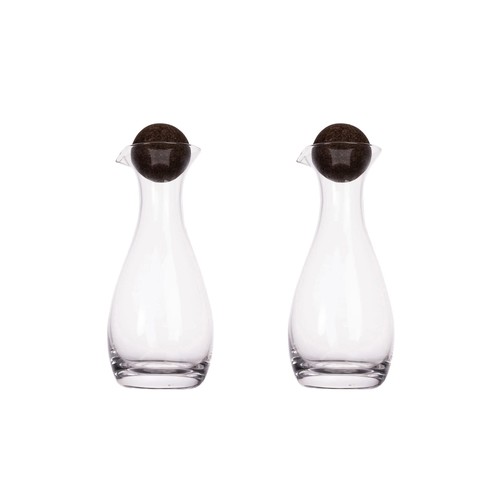 Sagaform Nature carafe oil/vinegar with cork stoppers 2 pcs. 300ml