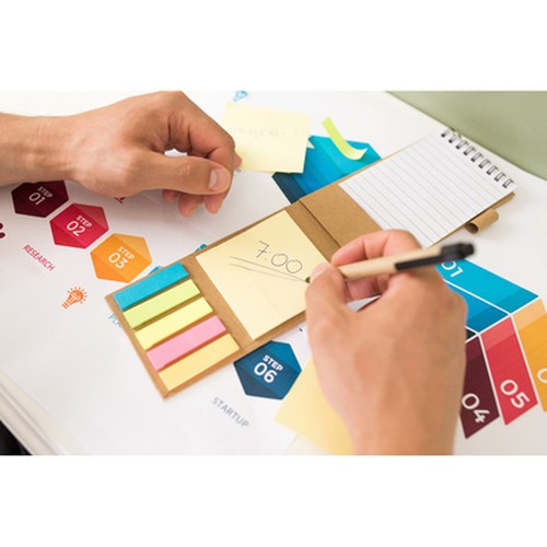 bloc de notas reposicionable