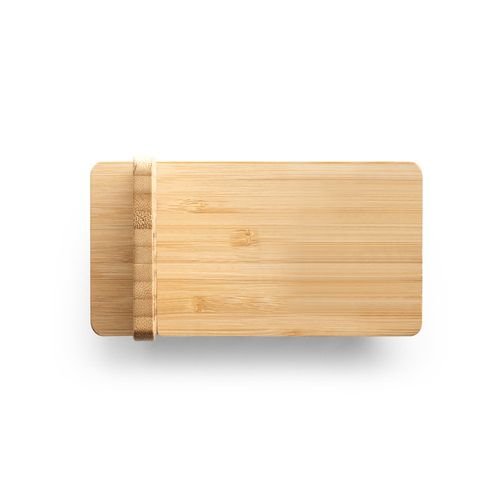 LANGE. Uchwyt na smartfon z szybką ładowarką bezprzewodową 15 W z bambusa