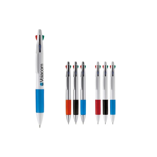 Balpen 4 kleuren hardcolour
