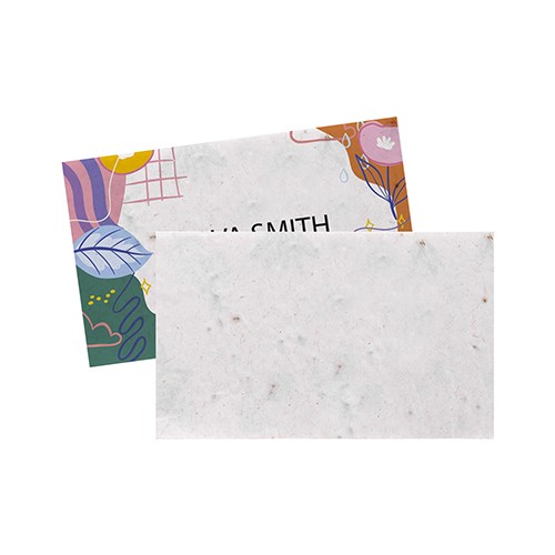Eco-friendly business card Exacum