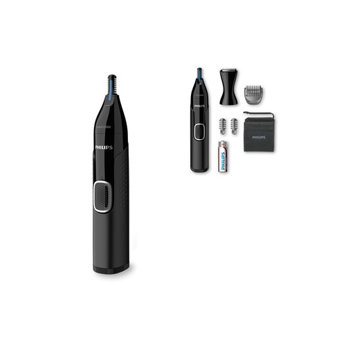 NT5650|Philips Nose, ear, and eyebrow trimmer with 5 accessories