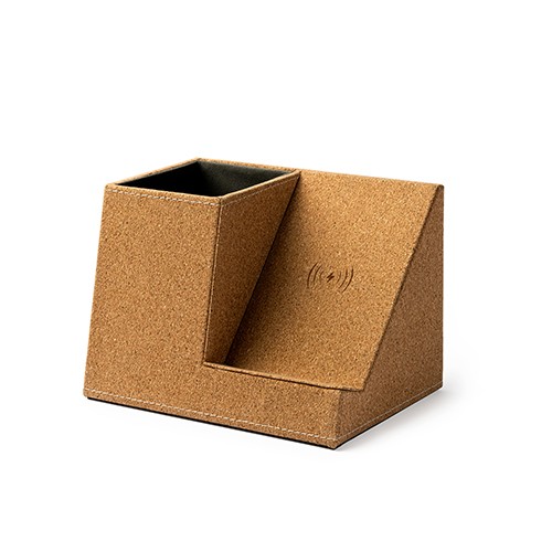 Porte-cayons avec chargeur sans fil intégré. Acero