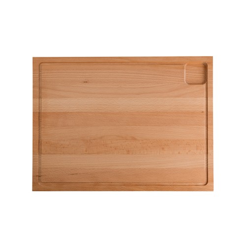 CHOP II Grande planche à découper avec gouttière à jus en hêtre européen