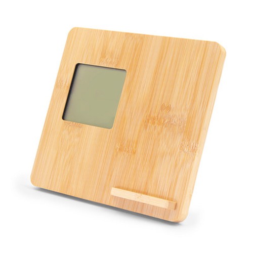 Bamboo wireless charger 10W, weather station | Kahele