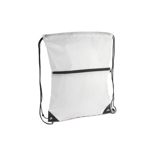 Bolsa con cordón 210T R-PET con cremallera