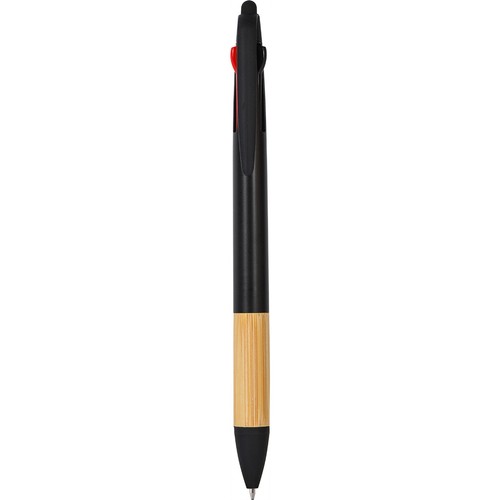 3 COLORS TOUCH SCREEN BALLPOINT PEN IN PLASTIC AND BAMBOO