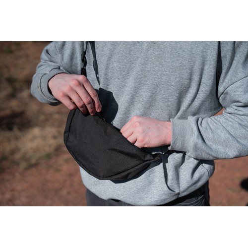 Crescent AWARE™ RPET half moon sling bag