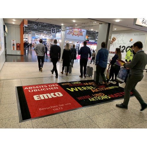 Floor mats for trade fairs and showrooms