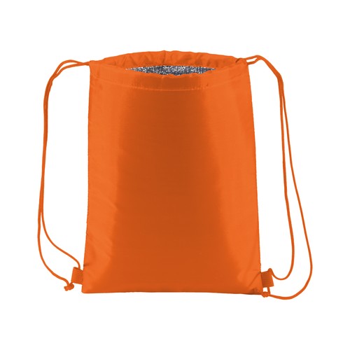 210T polyester insulated backpack with drawstring closure