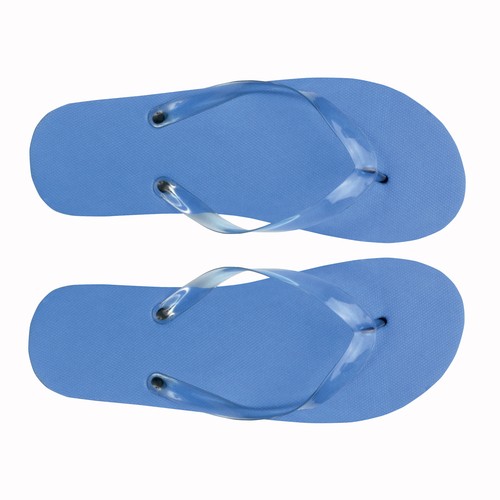 Tong UNISEXE avec semelle en PE (114 g) et lanière en PVC transparente. Taille unique