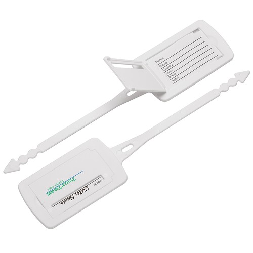 Etiquette à bagage, rectangulaire