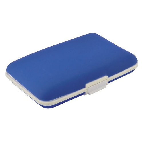 PORTE-CARTES DE VISITE SILICONE BLEU