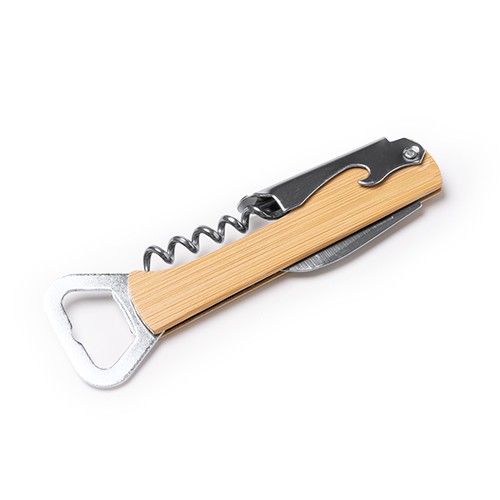 Classic design corkscrew with a bamboo body. Jamila