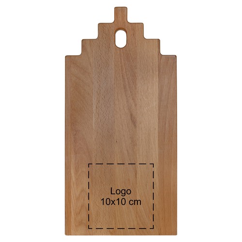 Plank trapgevelhuisje beuken 35x17 cm