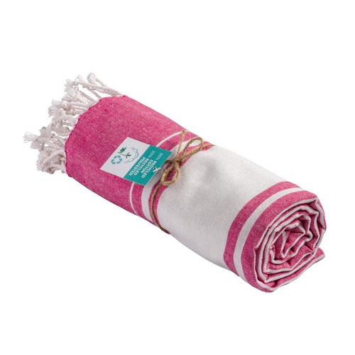 Beach towel /pareo in recycled cotton 180 gr/m2