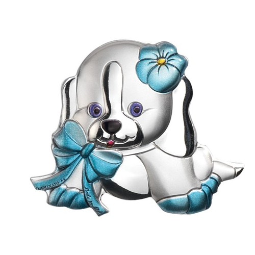 BLAZON DOG LIGHT BLUE BIG - mm 63x52