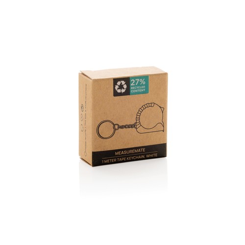MeasureMate RCS reycled ABS 1 meter tape keychain