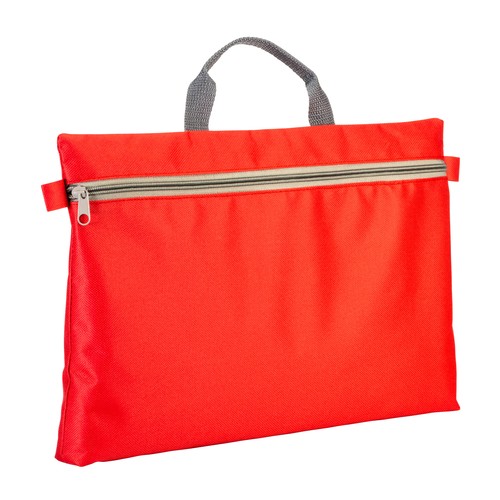 600d polyester document folder, with handle and zipper closure