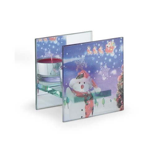 P.-BOUGIE CHAUFFE-PLAT NOËL - 90 x 90 mm