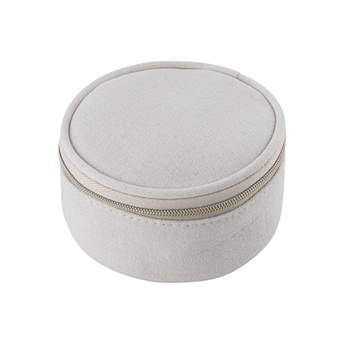 Jewelry box with earring holder insert. Zipper clo Yonà