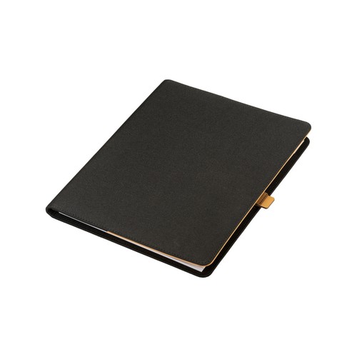 A4 block folder made of R-PET with metal closing hook