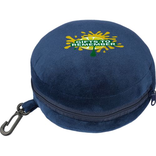 Almohada y antifaz de viaje, de poliéster Leontine