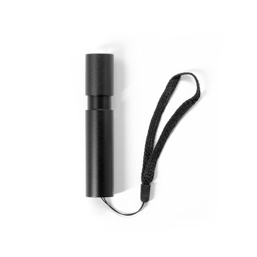 BRUCE. Lampe torche rechargeable en aluminium recyclé (100 % rAL) avec embout extensible de 30 mm
