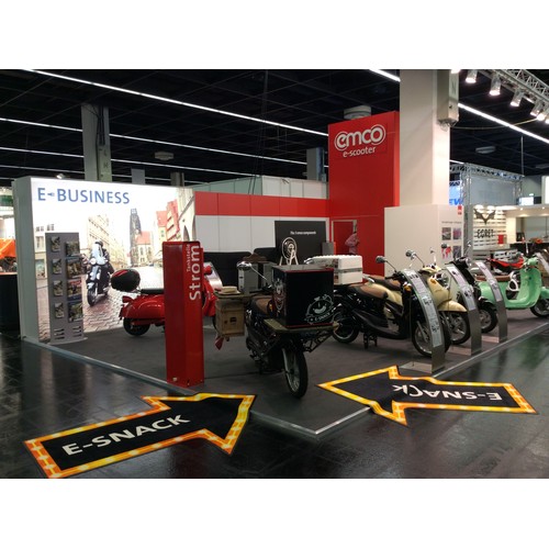 Floor mats for trade fairs and showrooms