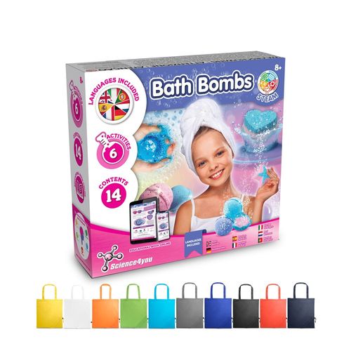 Bath Bombs Kit V. Gra edukacyjna dostarczany ze składaną torbą prezentową 190T
