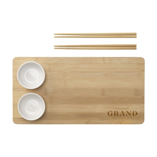 Temaki Bamboo Sushi Tray gift set