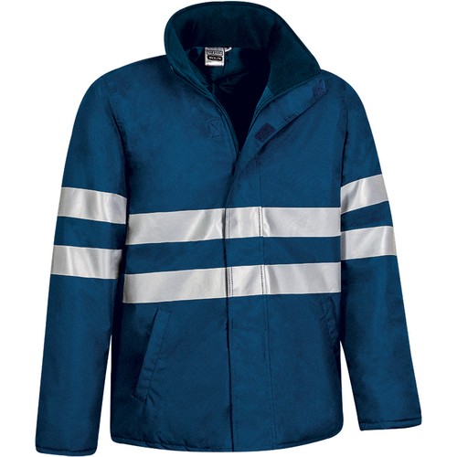 korte jas met reflecterende strepen