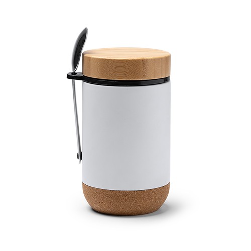 Multi-purpose thermos container for food. Bamboo l Evaldo