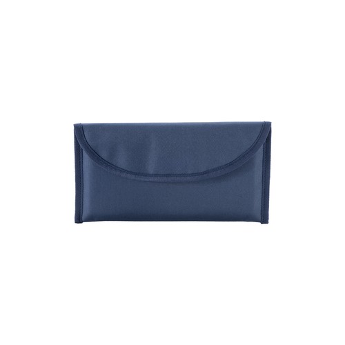 600D polyester document pouch with two pockets and velcro closure