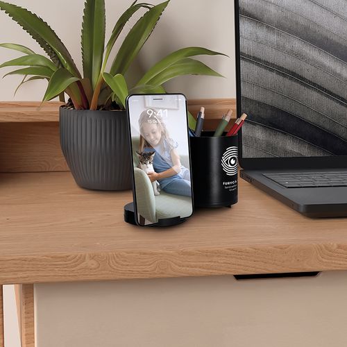 10W INDUCTION CHARGER WITH HUB AND PENCIL POT