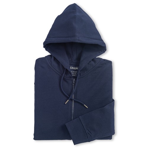 100% regenerated fabric unisex hooded sweatshirt