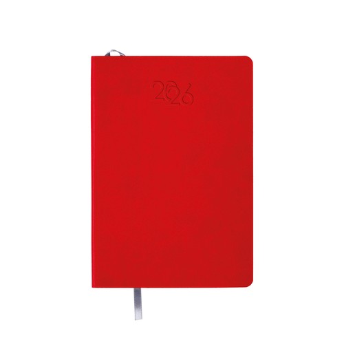 2026 daily planner with soft cover in thermo-reactive PU