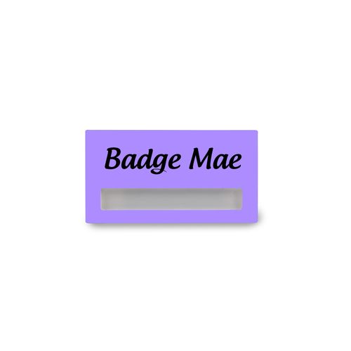 Badge Mae Rechthoek, 74 x 40 mm, Magneet, Bedrukking in full color