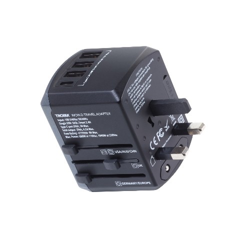 Adaptador de Viaje Universal TROIKA WORLD TRAVEL ADAPTER